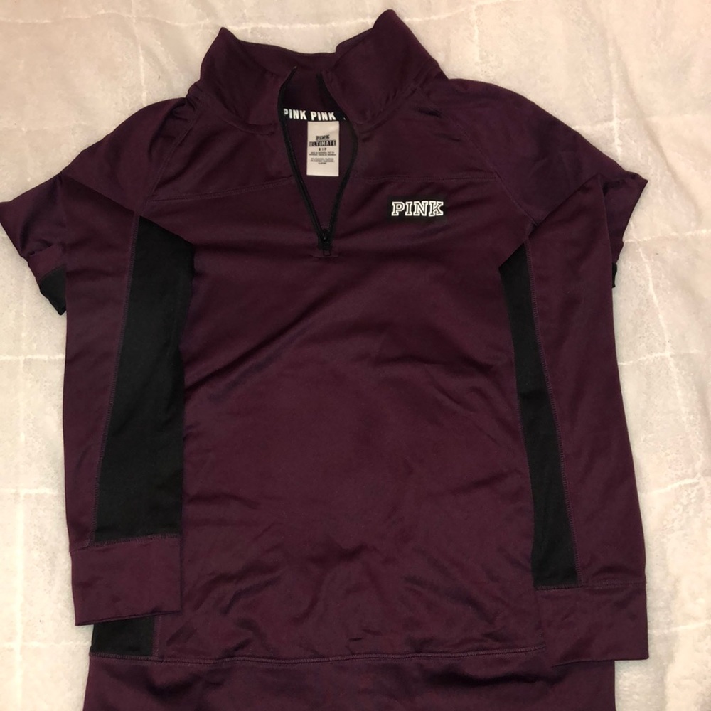 VS Pink Athletic Quarter Zip